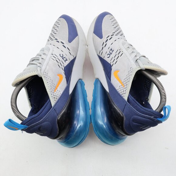 Nike Air Max 270 GS Wolf Grey Photo Blue Sneakers Youth 6.5 Women’s 8 943345-015 - Picture 6 of 10